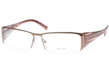 Image of Police 8151 Brown Eyeglasses Frame, K01