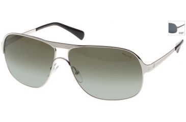 Image of Police 8292 Sunglasses with Shiny Gunmetal Frame/Grey Polarized Lens 568P
