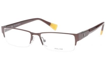 Image of Police 8374 Eyeglasses with Brown Frame