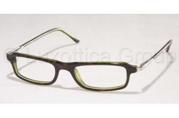 Image of Polo Eyeglasses PH2001 with No-Line Progressive Rx Prescription Lenses 5016-4717 - Top Havana/Green 