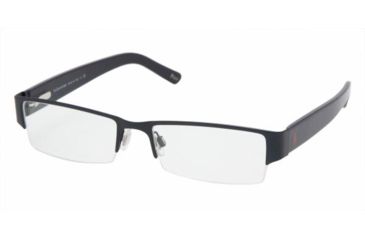 Image of Polo PH 1067 Eyeglasses Styles Matte Blue Frame w/Non-Rx 52 mm Diameter Lenses, 9119-5217