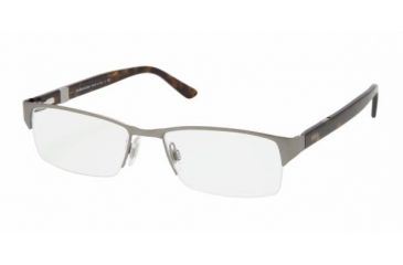 Image of Polo PH 1075 Eyeglasses Styles Gunmetal Frame w/Non-Rx 53 mm Diameter Lenses, 9002-5317
