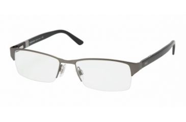 Image of Polo PH 1075 Eyeglasses Styles Matte Dark Gunmetal Frame w/Non-Rx 53 mm Diameter Lenses, 9120-5317