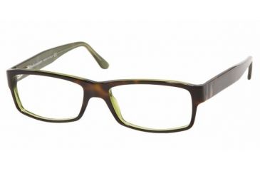 Image of Polo Eyeglasses PH2015 with No-Line Progressive Rx Prescription Lenses, Select Frame Color / Lens Diameter Top Havana/Green Frame / 52 mm Prescription Lenses