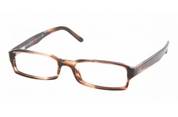 Image of Polo PH2024 SV Prescription Eyeglasses - Brown Striped Demo Lens Frame / 50 mm Prescription Lenses, 5147-5016