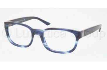 Image of Polo PH2032 Progressive Eyeglasses, Striped Blue Frame / 53 mm Prescription Lenses, 5196-5319
