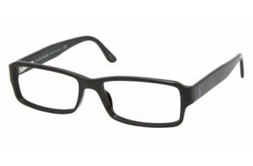 Image of Polo PH 2042 Eyeglasses Styles - Shiny Black Frame w/Non-Rx 53 mm Diameter Lenses, 5001-5316