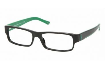 Image of Polo PH2058 SV Prescription Eyeglasses 5246 Black Frame / 52 mm Prescription Lenses, 5246-5215