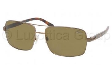 Image of Polo PH 3040 Sunglasses, Old Gold Frame / Brown Lenses, 906773 6116