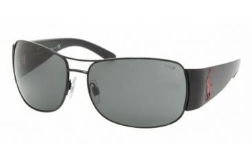 Image of Polo PH3042 Sunglasses with No-Line Progressive Rx Prescription Lenses, Select Frame Color / Lens Diameter Shiny Black Frame / 64 mm Prescription Lenses