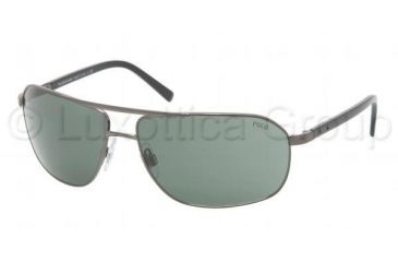 Image of Polo PH3043 Sunglasses with No-Line Progressive Rx Prescription Lenses, Select Frame Color / Lens Diameter Dark Gunmetal Frame / 63 mm Prescription Lenses