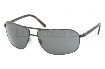 Image of Polo PH3043 Sunglasses with No-Line Progressive Rx Prescription Lenses, Select Frame Color / Lens Diameter Shiny Black Frame / 63 mm Prescription Lenses