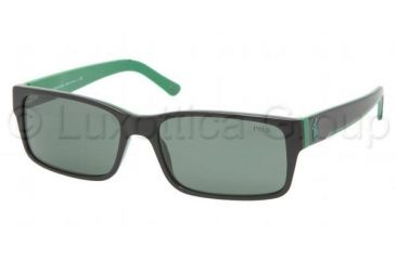 Image of Polo PH4049 SV Prescription Sunglasses, Top Black Green Frame / 57 mm Prescription Lenses, 524671 5716