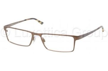 Image of Polo PH1105 Eyeglass Frames 9155-5416 - Brown Brush Matte 