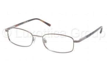 Image of Polo PH1122 Progressive Prescription Eyeglasses 9215-5218 - Shiny Dark Gunmetal Frame, Demo Lens Lenses