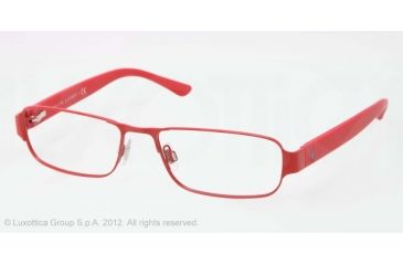 Image of Polo PH1133 Single Vision Prescription Eyeglasses 9243-52 - Matte Red Frame, Demo Lens Lenses
