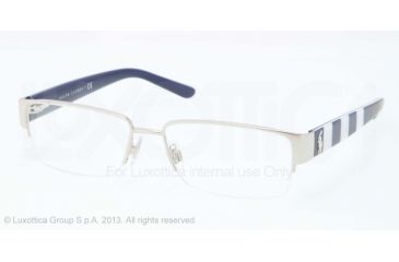 Image of Polo PH1140 Eyeglass Frames 9260-53 - Shiny Silver Frame