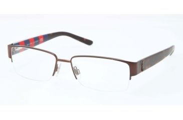 Image of Polo PH1140 Eyeglass Frames 9262-53 - Matte Brown Frame