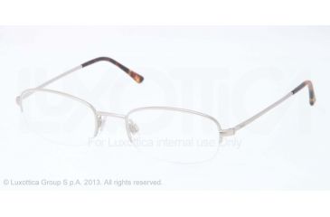 Image of Polo PH1142 Single Vision Prescription Eyeglasses 9046-49 - Matte Silver Frame