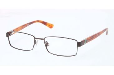 Image of Polo PH1144 Progressive Prescription Eyeglasses 9265-52 - Semi Shiny Dark Brown Frame