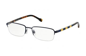 Image of Polo PH1146 Single Vision Prescription Eyeglasses 9273-53 - Shiny Hany Blue Frame