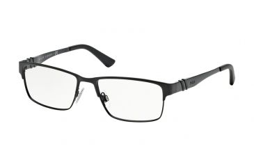 Image of Polo PH1147 Single Vision Prescription Eyeglasses 9038-54 - Matte Black Frame