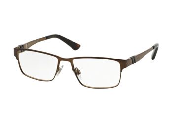Image of Polo PH1147 Single Vision Prescription Eyeglasses 9147-56 - Brushed Brown Frame