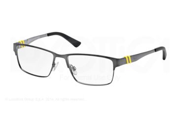 Image of Polo PH1147 Single Vision Prescription Eyeglasses 9157-54 - Shiny Gunmetal Frame