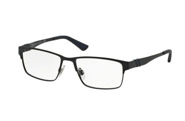 Image of Polo PH1147 Single Vision Prescription Eyeglasses 9303-56 - Matte Blue Frame