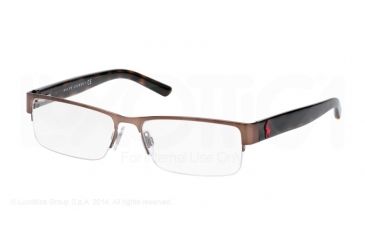 Image of Polo PH1148 Eyeglass Frames 9272-54 - Demishiny Brown Frame