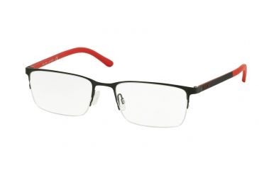 Image of Polo PH1150 Single Vision Prescription Eyeglasses 9277-55 - Matte Black Frame