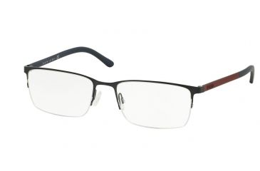 Image of Polo PH1150 Single Vision Prescription Eyeglasses 9279-53 - Matte Blue Frame