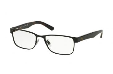 Image of Polo PH1157 Single Vision Prescription Eyeglasses 9038-53 - Matte Black Frame