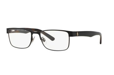 Image of Polo PH1157 Single Vision Prescription Eyeglasses, 57mm, Matte Black, PH1157-9038-57-SV