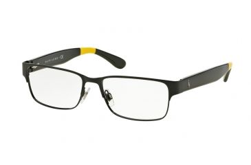 Image of Polo PH1160 Eyeglass Frames 9304-54 - Semishiny Black Frame