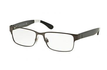 Image of Polo PH1160 Eyeglass Frames 9307-54 - Matte Dark Gunmetal Frame