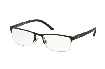 Image of Polo PH1161 Eyeglass Frames 9038-53 - Matte Black Frame