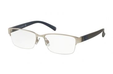 Image of Polo PH1162 Eyeglass Frames 9238-54 - Matte Silver Frame