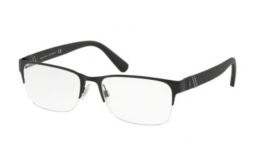 Image of Polo PH1181 Prescription Eyeglasses, 56mm, Matte Black, PH1181-9038-56-SV