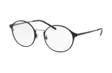 Image of Polo PH1182 Eyeglass Frames 9333-49 - Matte Black On Matt Silver Frame