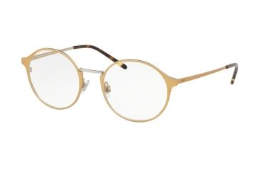 Image of Polo PH1182 Eyeglass Frames 9341-49 - Matte Pale Gold On Matt Silver Frame
