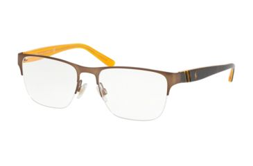Image of Polo PH1191 Eyeglass Frames 9272-53 - Semishiny Brown