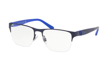 Image of Polo PH1191 Eyeglass Frames 9303-53 - Matte Navy Blue