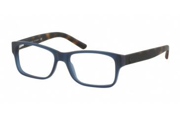 Image of Polo PH2117 Eyeglass Frames 5276-52 - Matte Blue Transparent Frame