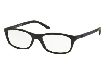 Image of Polo PH2125 Progressive Prescription Eyeglasses 5505-54 - Matte Black Frame