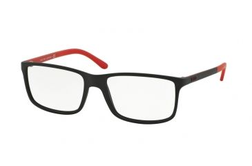 Image of Polo PH2126 Progressive Prescription Eyeglasses 5504-53 - Matte Black Frame