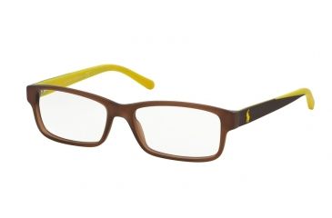 Image of Polo PH2132 Single Vision Prescription Eyeglasses 5507-53 - Matte Brown Frame