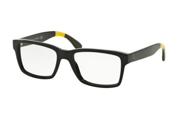 Image of Polo PH2146 Progressive Prescription Eyeglasses 5567-53 - Shiny Black Frame
