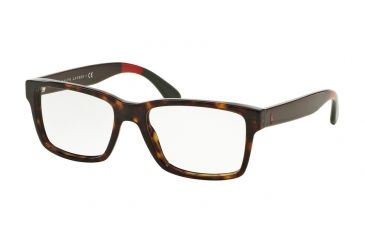 Image of Polo PH2146 Progressive Prescription Eyeglasses 5568-53 - Shiny Dark Havana Frame