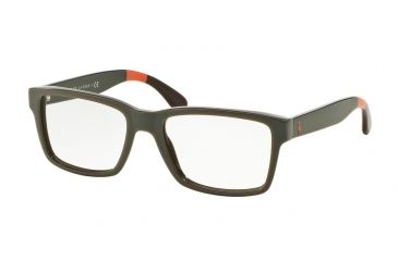 Image of Polo PH2146 Progressive Prescription Eyeglasses 5570-53 - Shiny Olive Green Frame